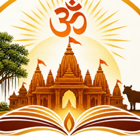 Dhopap Dham zoomed emblem detail