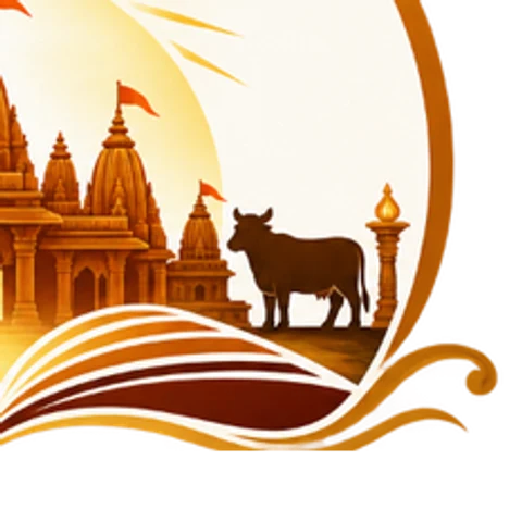 Gau Mata zoomed emblem detail